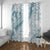 Polynesia Window Curtain Polynesian Tropical Flowers Blue Pastel Vibes LT14 With Grommets Blue - Polynesian Pride