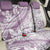 Polynesia Back Car Seat Cover Polynesian Tropical Flowers Purple Pastel Vibes