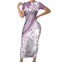 polynesia-family-matching-short-sleeve-bodycon-dress-and-hawaiian-shirt-polynesian-tropical-flowers-purple-pastel-vibes