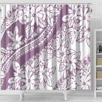 Polynesia Shower Curtain Polynesian Tropical Flowers Purple Pastel Vibes LT14 - Polynesian Pride