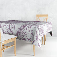 Polynesia Tablecloth Polynesian Tropical Flowers Purple Pastel Vibes LT14 - Polynesian Pride