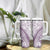 Polynesia Tumbler With Handle Polynesian Tropical Flowers Purple Pastel Vibes