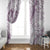 Polynesia Window Curtain Polynesian Tropical Flowers Purple Pastel Vibes LT14 - Polynesian Pride