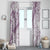 Polynesia Window Curtain Polynesian Tropical Flowers Purple Pastel Vibes LT14 - Polynesian Pride