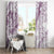 Polynesia Window Curtain Polynesian Tropical Flowers Purple Pastel Vibes LT14 - Polynesian Pride