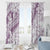 Polynesia Window Curtain Polynesian Tropical Flowers Purple Pastel Vibes LT14 - Polynesian Pride