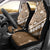 Beige Bula Fiji Car Seat Cover Fijian Language Week Tapa Cloth - Pastel