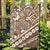 Beige Bula Fiji Garden Flag Fijian Language Week Tapa Cloth - Pastel