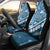 Blue Bula Fiji Car Seat Cover Fijian Language Week Tapa Cloth - Pastel