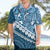 Blue Bula Fiji Hawaiian Shirt Fijian Language Week Tapa Cloth - Pastel