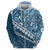 Blue Bula Fiji Hoodie Fijian Language Week Tapa Cloth - Pastel