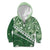 Green Bula Fiji Kid Hoodie Fijian Language Week Tapa Cloth - Pastel