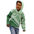 Green Bula Fiji Kid Hoodie Fijian Language Week Tapa Cloth - Pastel