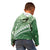 Green Bula Fiji Kid Hoodie Fijian Language Week Tapa Cloth - Pastel