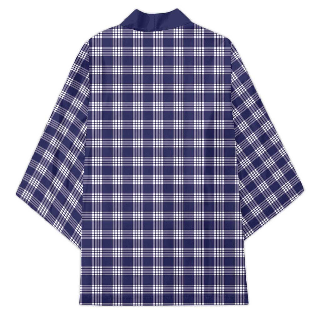 Navy Blue Japanese Palaka Pride Kimono LT14 - Polynesian Pride
