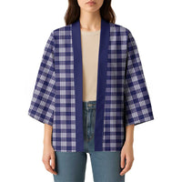 Navy Blue Japanese Palaka Pride Kimono LT14 - Polynesian Pride