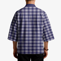 Navy Blue Japanese Palaka Pride Kimono LT14 - Polynesian Pride