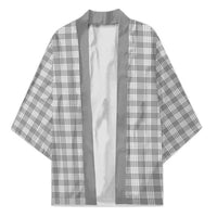 Gray Japanese Palaka Pride Kimono LT14 Unisex Gray - Polynesian Pride