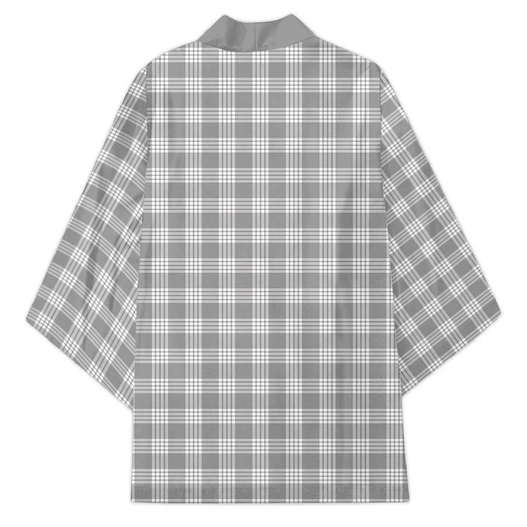 Gray Japanese Palaka Pride Kimono LT14 - Polynesian Pride