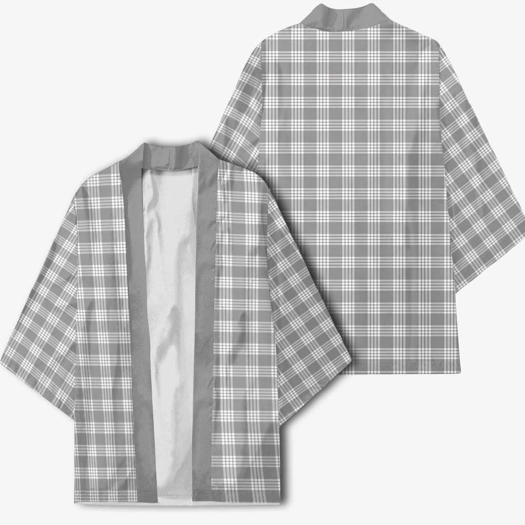 Gray Japanese Palaka Pride Kimono LT14 - Polynesian Pride