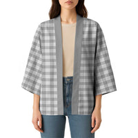 Gray Japanese Palaka Pride Kimono LT14 - Polynesian Pride