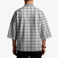 Gray Japanese Palaka Pride Kimono LT14 - Polynesian Pride