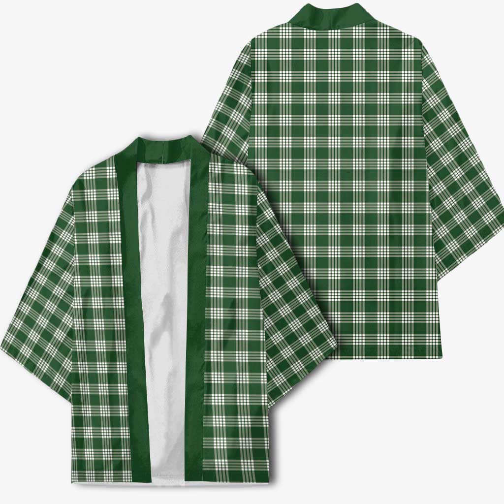 Hunter Green Japanese Palaka Pride Kimono LT14 - Polynesian Pride