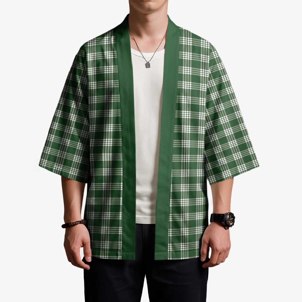 Hunter Green Japanese Palaka Pride Kimono LT14 - Polynesian Pride