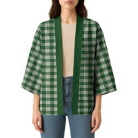 Hunter Green Japanese Palaka Pride Kimono LT14 - Polynesian Pride
