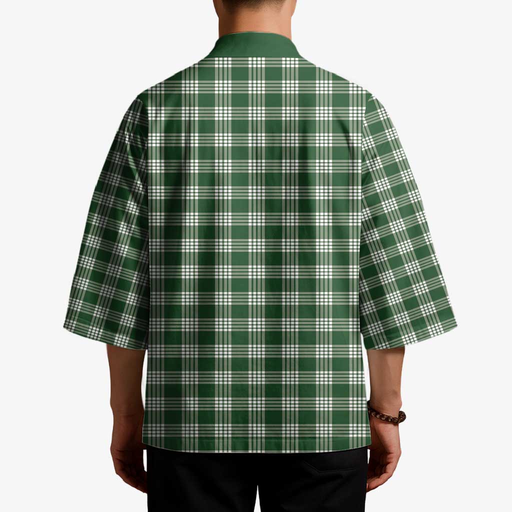 Hunter Green Japanese Palaka Pride Kimono LT14 - Polynesian Pride