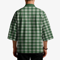 Hunter Green Japanese Palaka Pride Kimono LT14 - Polynesian Pride