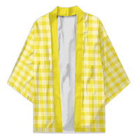 Yellow Japanese Palaka Pride Kimono LT14 Unisex Yellow - Polynesian Pride