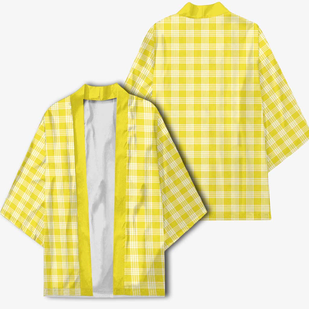 Yellow Japanese Palaka Pride Kimono LT14 - Polynesian Pride