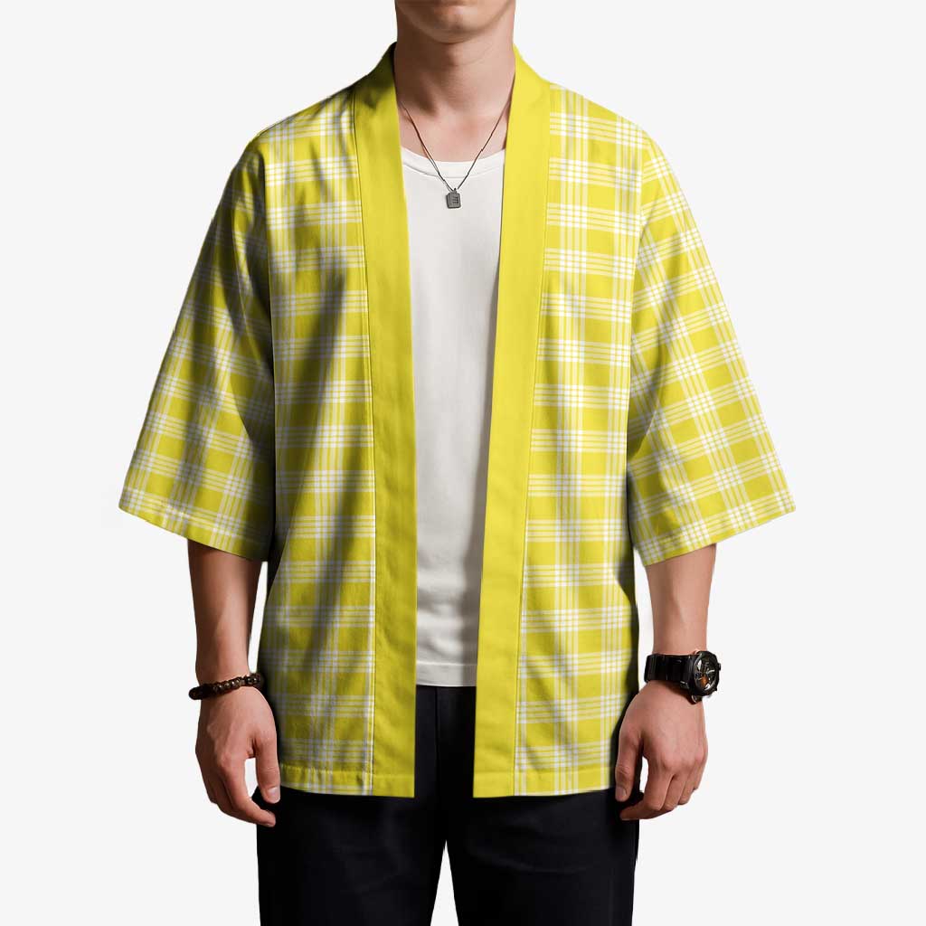 Yellow Japanese Palaka Pride Kimono LT14 - Polynesian Pride