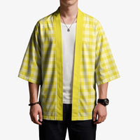 Yellow Japanese Palaka Pride Kimono LT14 - Polynesian Pride