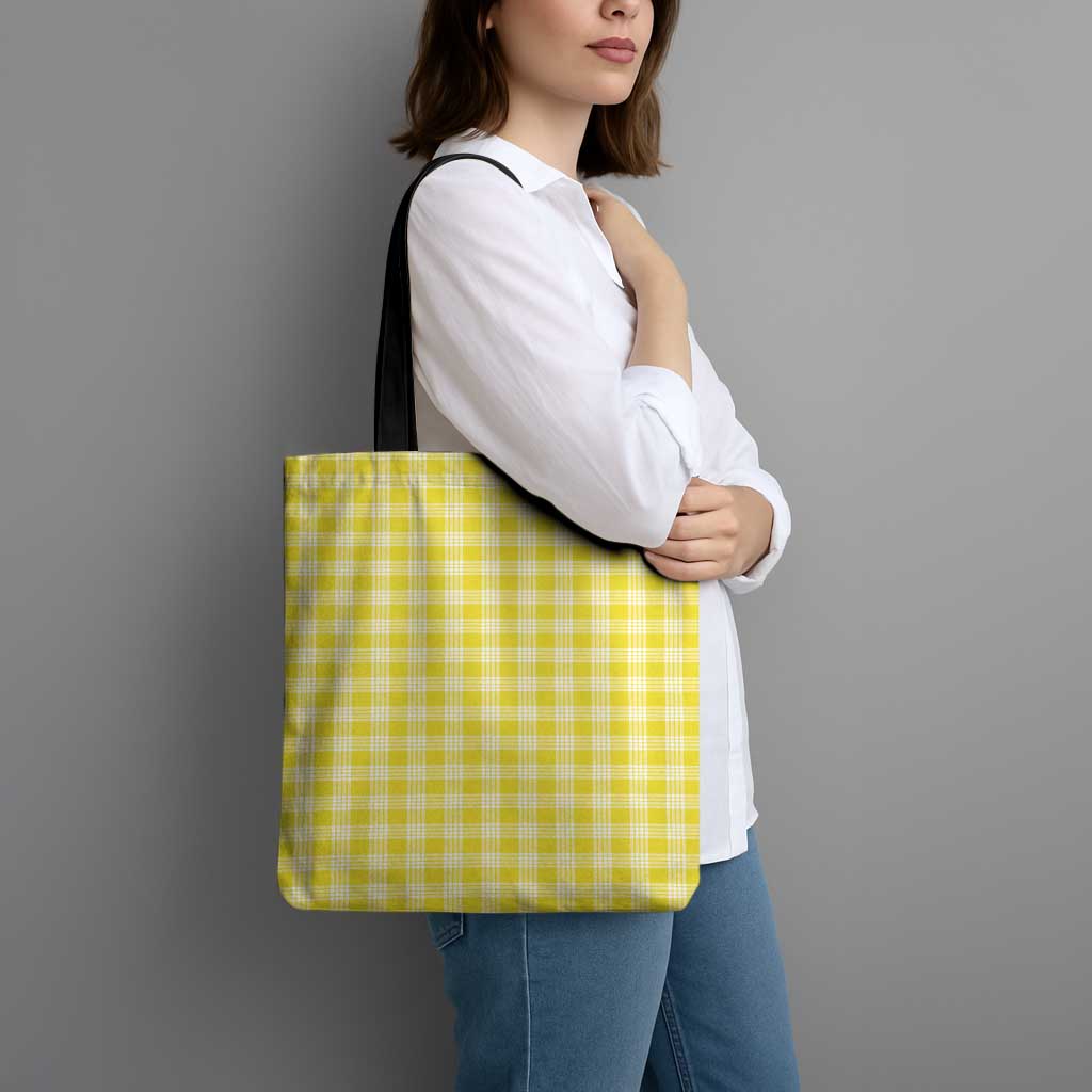 Yellow Japanese Palaka Pride Tote Bag - Polynesian Pride