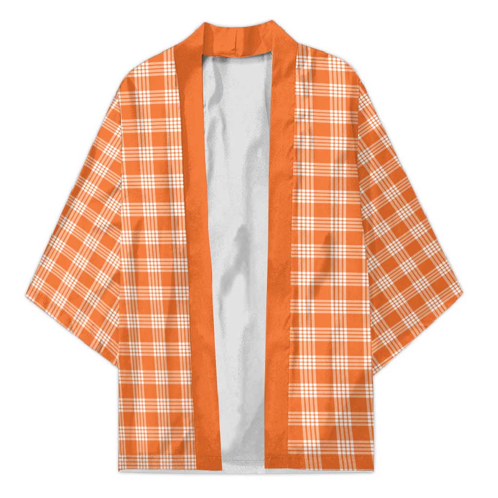 Orange Japanese Palaka Pride Kimono LT14 Unisex Orange - Polynesian Pride