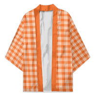 Orange Japanese Palaka Pride Kimono LT14 Unisex Orange - Polynesian Pride