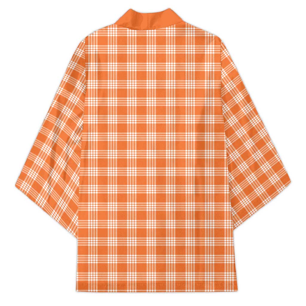 Orange Japanese Palaka Pride Kimono LT14 - Polynesian Pride