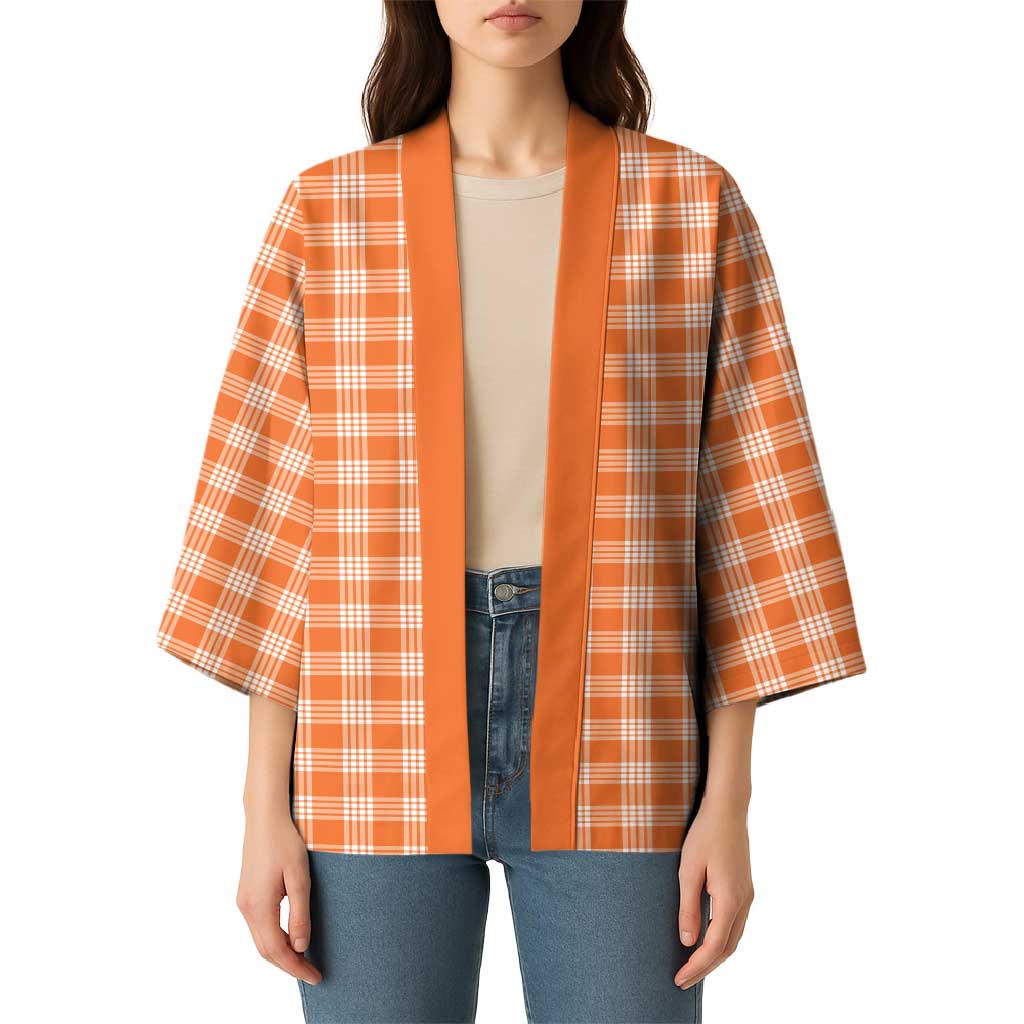 Orange Japanese Palaka Pride Kimono LT14 - Polynesian Pride