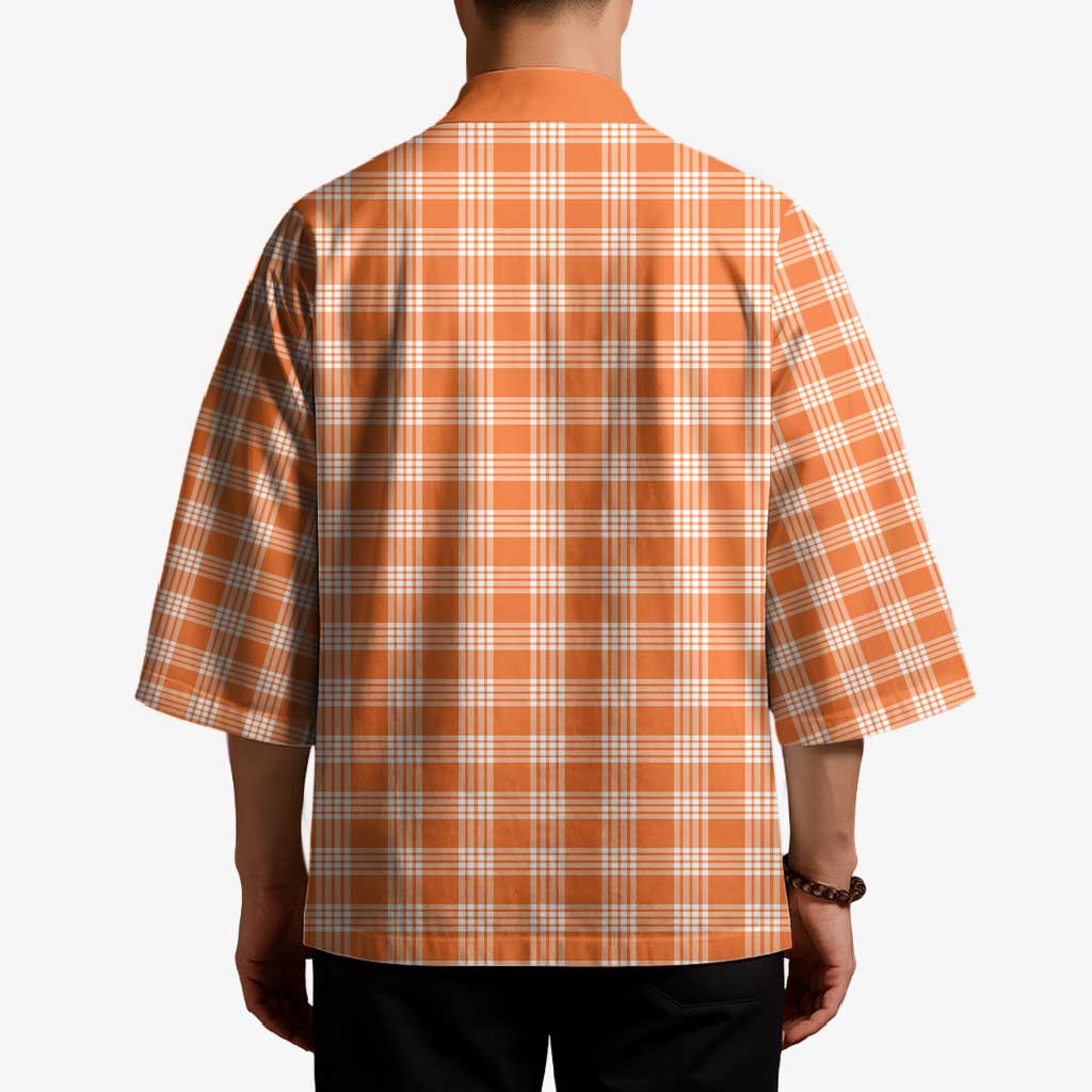 Orange Japanese Palaka Pride Kimono LT14 - Polynesian Pride