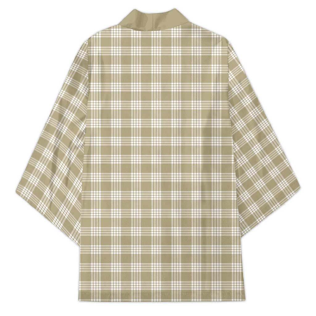 Khaki Japanese Palaka Pride Kimono LT14 - Polynesian Pride