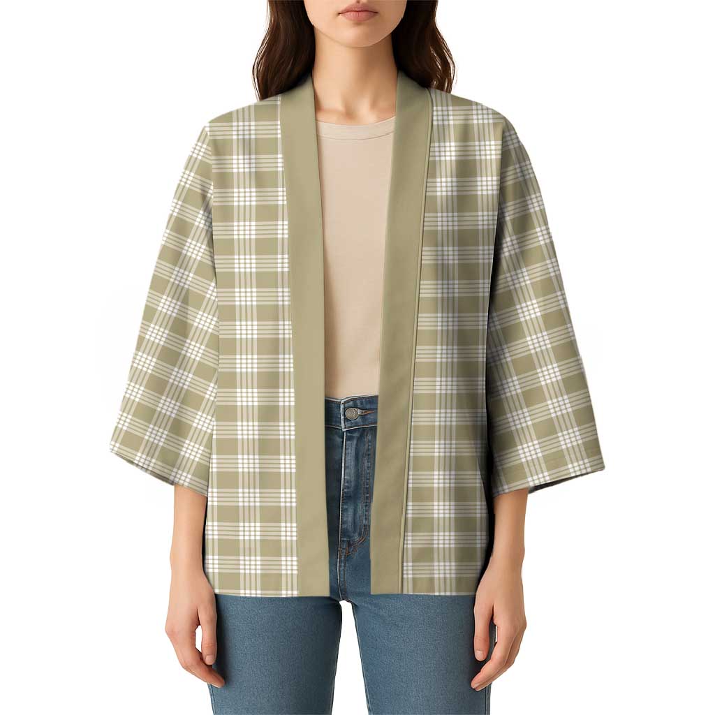 Khaki Japanese Palaka Pride Kimono LT14 - Polynesian Pride