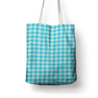 Turquoise Japanese Palaka Pride Tote Bag - Polynesian Pride