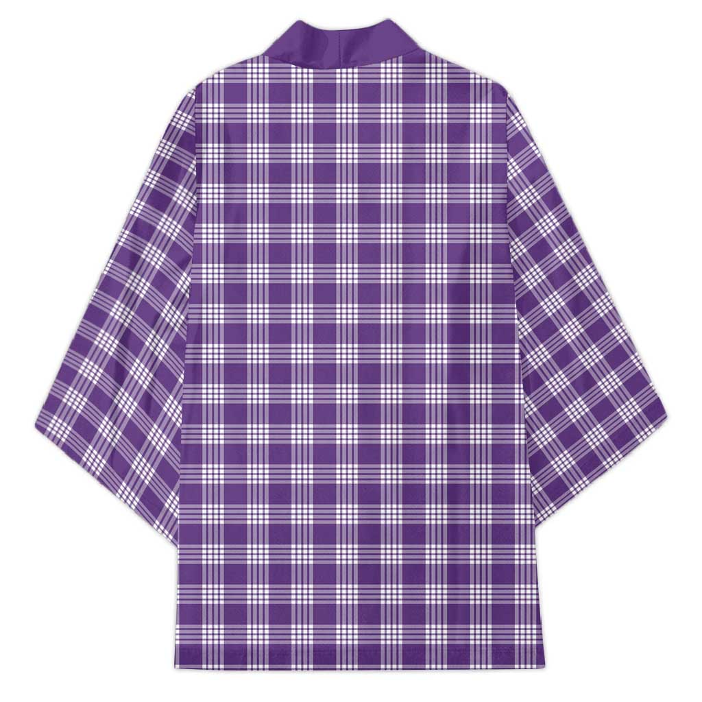 Purple Japanese Palaka Pride Kimono - Polynesian Pride