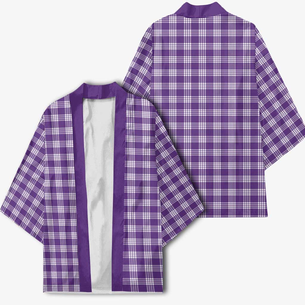 Purple Japanese Palaka Pride Kimono - Polynesian Pride