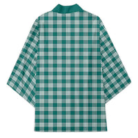 Teal Japanese Palaka Pride Kimono LT14 - Polynesian Pride