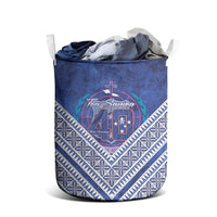 Toa Samoa Rugby Laundry Basket 40th Anniversary Samoan Siapo Pattern LT14 - Polynesian Pride