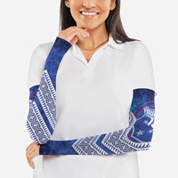 Toa Samoa Rugby Custom Arm Sleeves 40th Anniversary Samoan Siapo Pattern LT14 - Polynesian Pride