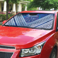 Toa Samoa Rugby Auto Sun Shade 40th Anniversary Samoan Siapo Pattern LT14 - Polynesian Pride